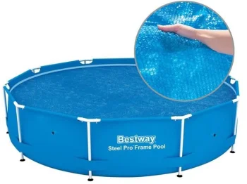 Bestway 58241 Solar Pool Cover for 305 cm Frame Pools, Blue