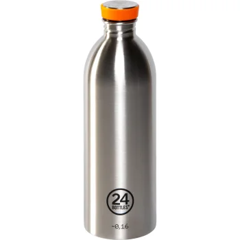 24Bottles Urban Bottle Drinking Bottle, 1000 ml, Brushed Steel
