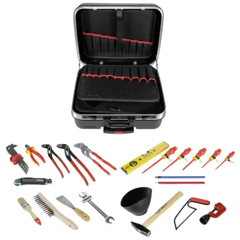 KNIPEX BIG Basic Move Sanitary Tool Case with Wheels, 32-Piece