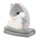 Plush Hamster with Blanket, 2-in-1 Toy