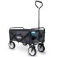 Humberg HM-511 Folding Garden Wagon with Cargo Net, 80L