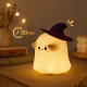 Silicone LED Night Light Ghost, RGB, Touch Control, Timer