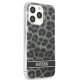 Guess Leopard vāciņš iPhone 13 / 13 Pro Pelēks