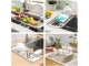 Telescopic Over-the-Sink Dish, Fruit and Vegetable Drainer, White