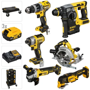DeWalt DCK685P3T-QW 18V XR Cordless Tool Kit (6 Tools, 3x 5.0Ah)
