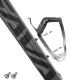 Rockbros RKL02 Aluminum Bike Bottle Cage - Black and Silver