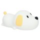 Rechargeable Silicone Puppy Night Light for Kids, Soft Touch LED Lamp, White