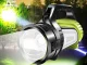 Rechargeable LED Searchlight Flashlight JS-881B with Powerbank Black/Green