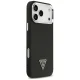 Guess Grained Triangle Logo MagSafe Phone Case Cover iPhone 17 Pro - black