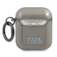 Karl Lagerfeld Choupette Head dėklas ausinėms AirPods 1/2 KLA2UCHGK, juodas