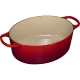 Le Creuset Signature Oval Cast Iron Casserole 31 cm 6.3 L, Cerise