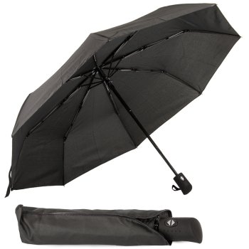 Automatic Windproof Folding Umbrella Unisex, Black