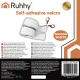 Ruhhy Self-Adhesive Hook and Loop Tape 5m x 5cm, White
