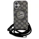 Karl Lagerfeld iPhone 16 Case IML Crossbody Monogram MagSafe, Black