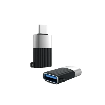 XO NB149-F USB-A to USB-C OTG Adapter, Black