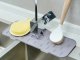 Silicone Faucet Mat and Sink Splash Guard Kitchen Draining Organizer