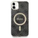 Apple iPhone 11 6.1\'\' Guess 4G Print MagSafe Case Cover (GUBPN61H4EACSK) + Charger, Black