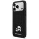 Karl Lagerfeld Rhinestones Karl&Choupette Pin Phone Case Cover iPhone 17 Pro Max - Black