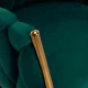 Elegant Velvet Salon Chair 4Rico QS-GW06G, Green