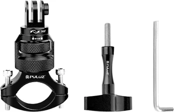 PULUZ 360° Aluminum Handlebar Mount for Action Cameras, Black