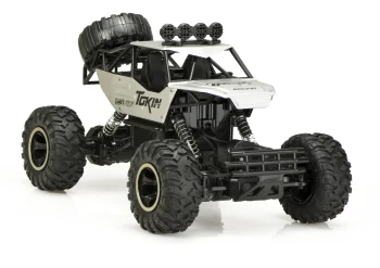 RC Rock Crawler 1:12 4WD Metal Remote Control Car, Silver