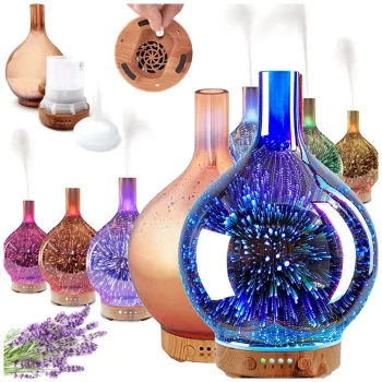 Air Humidifier and Aroma Diffuser with 3D RGB Night Light, 120ml