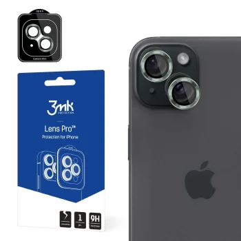 3mk Lens Protection Pro Camera Protector for iPhone 15 Plus, Green