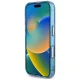 Guess IML Metal Glitter 4G Circle Triangle MagSafe Case for iPhone 16, Blue