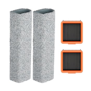 UWANT D700Pro Replacement Roller Brushes & HEPA Filters Set, 4-Pack (2+2)