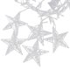 Светодиодная гирлянда штора Снежинки и звезды 138 LED, синяя
