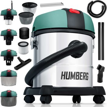 Humberg Industrial Wet Dry Vacuum Cleaner 20L 1200W HM-400