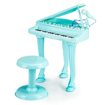Electronic Keyboard Piano for Kids with Microphone and Stool