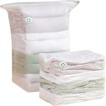 Ruhhy Space Saver Vacuum Storage Bag 80x100x30 cm 22949, milky white