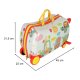 Kids Travel Luggage Carry Bag Ride On Suitcase Trolley, Zoo
