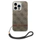 Guess 4G Cord Case for iPhone 14 Pro, Brown