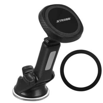 Magnetic Car Phone Mount Xtrobb with Telescopic Arm and Suction Cup