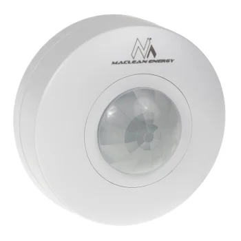 Maclean MCE314 W Ceiling PIR Motion Sensor, 360°, 6m, IP20, White