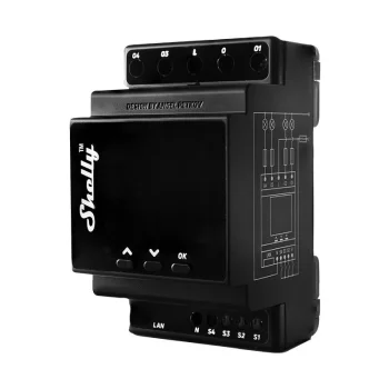 Shelly Pro 4PM 4-channel DIN Rail Relay with Power Measurement