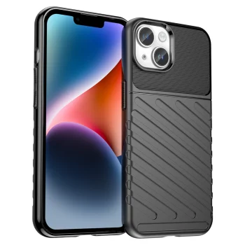 Thunder Case Heavy Duty Case for iPhone 14 Plus, Black