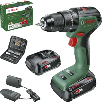 Bosch UniversalImpact 18V-60 Cordless Impact Drill, 2x 2.0 Ah