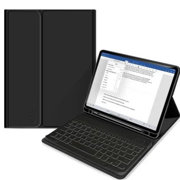 Apple iPad Air (2022) 10.9'' (A2589 A2591) 5th gen. Tech-Protect SC Pen Case Cover with Bluetooth Keyboard, Black