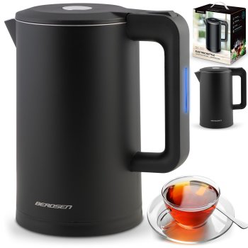 Electric Kettle Berdsen BD-710, 1.7 L, Black