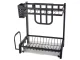 Two-Tier Dish Drying Rack Loft, Black