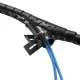 Cable Organizer Sleeve Maclean MCTV-899 B, 20 mm x 1 m, Black