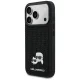 Karl Lagerfeld Rhinestones Karl&Choupette Pin Case for iPhone 17 Pro, Black
