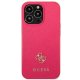Apple iPhone 13 Pro 6.1\" Guess Saffiano 4G Small Metal Logo Case Cover, Pink