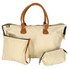 Daudzfunkcionāla soma ratiem māmiņai, ceļojumu komplekts, bēša