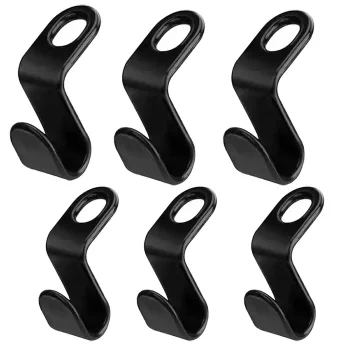 Hanger Connector Hooks 6pcs, Black