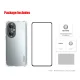Huawei P50 ENKAY Four Corners Clear TPU Cover Case + Full Glue Tempered Glass