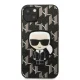 Karl Lagerfeld Monogram Ikonik Patch Case for iPhone 13 mini, Black
